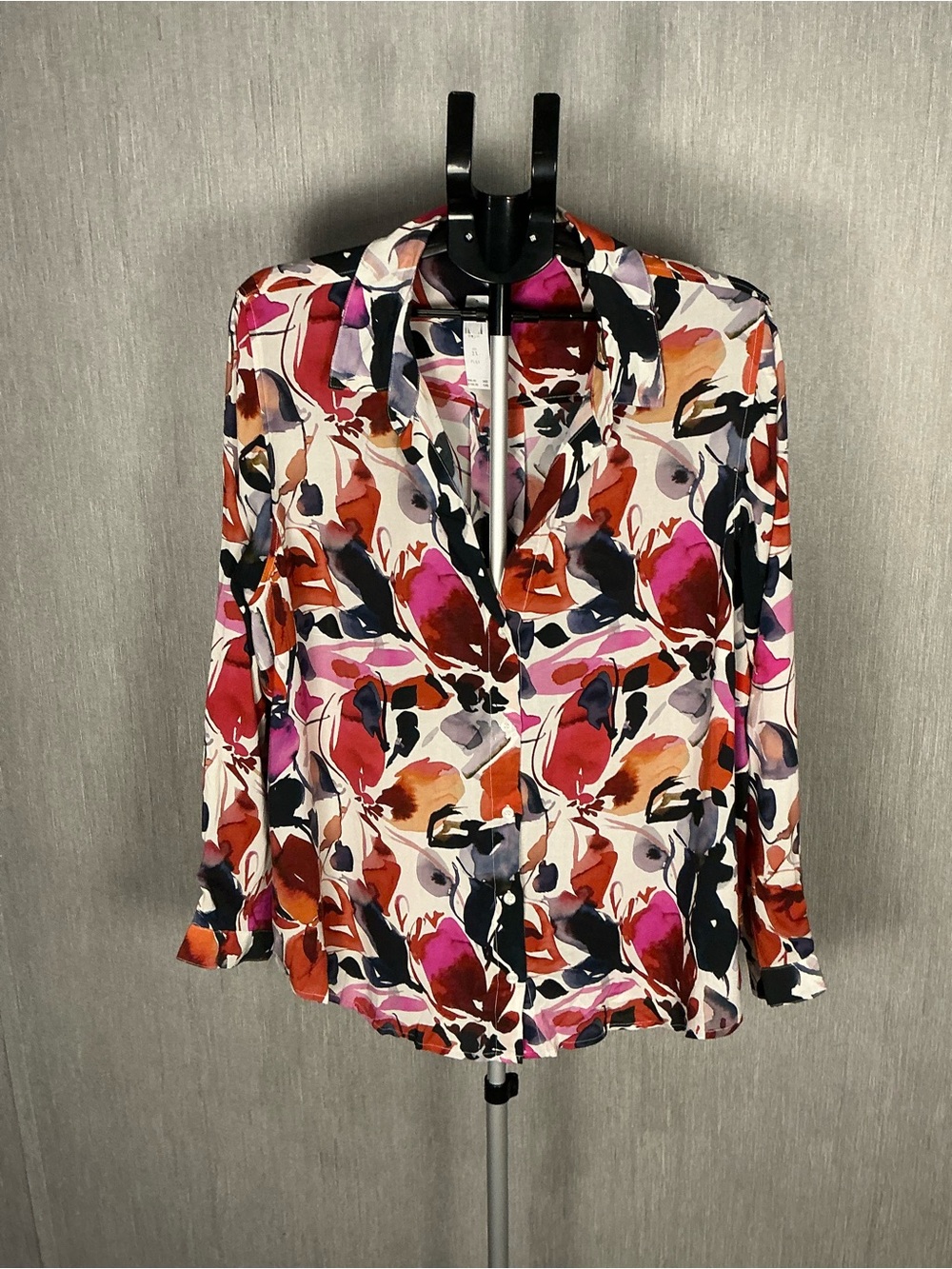 cloth & stone Multicolor Floral Button-Front Blouse Size 2X